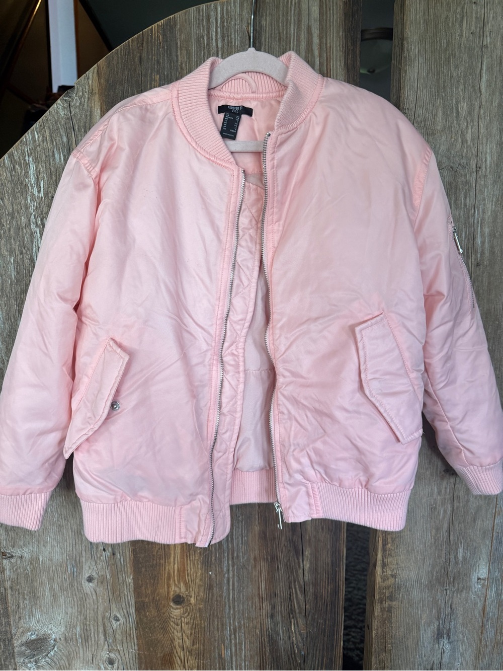 Forever 21 Pink Bomber Jacket